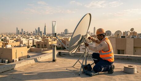 فني تركيب وصيانة ستلايت وكاميرات مراقبة ب