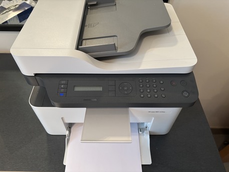 SAR 350,  HP Laser MFP 137fnw , Print, Copy, Scan - White []4ZB84], Standard photo 1