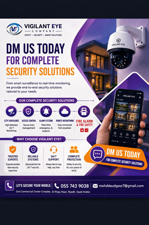 Vigilant Eye – CCTV • Fire Alarm • Access Control Installation & AMC – Riyadh