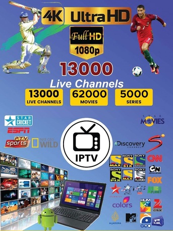 Watch IPTV With 14,000+ Indian & Pakistani Channels, Sports, 52,000 Movies & Series