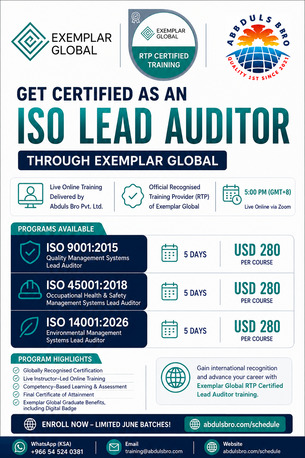 QA/QC & ISO 9001 Lead Auditor Training Online photo 1