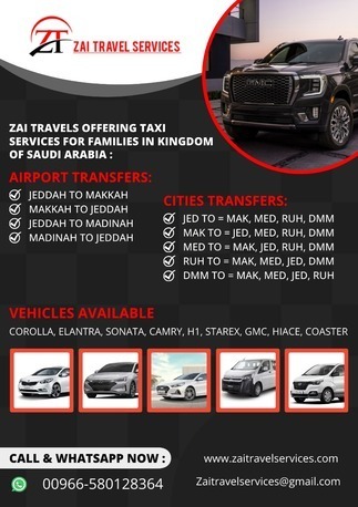 PICK AND DROP FROM RIYADH TO MAKKAH OR MADINA OR JEDDAH WE PROVIDE TAXI SERVICE