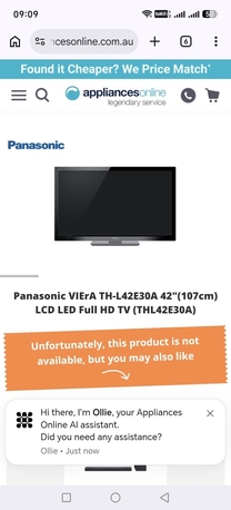 SAR 500,  42"  Panasonic LED FOR SALE photo 3