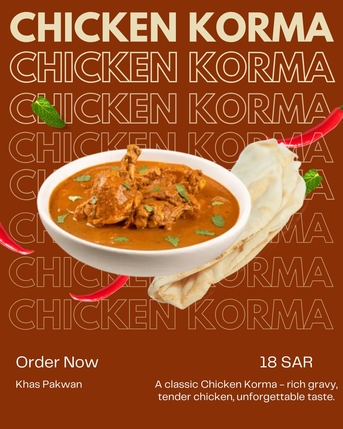 SAR 18,  Homemade Food - Chicken Korma Available photo 1