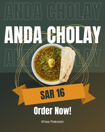 SAR 16,  Homemade Food - Anda Cholay photo 1