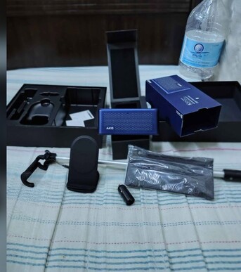 SAR 400,  Harman Kardon / AKG S30 Bluetooth Speaker Set, Wireless Charger, Car Charger, Selfie Stick photo 2