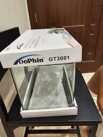 SAR 150,  Aquarium Fish Tank Curved Glass For Sale – SAR 150 (FREE Aquarium Bowl & Stones) photo 2