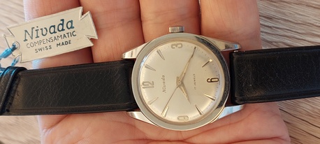 SAR 1350,  Nivada Watch NEW Vintage Of 60 Years Old For Men Original Swiss Made photo 1