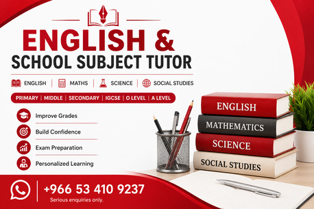 Experienced English Language, English Literature, Maths & Science Tutor photo 1