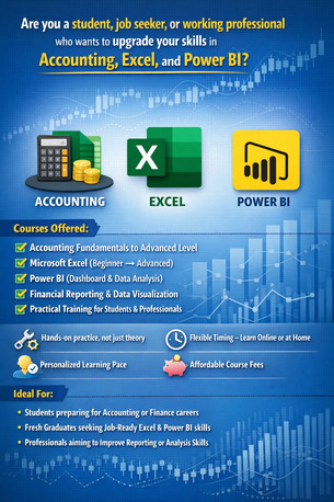 Learn Accounting, Excel & Power BI