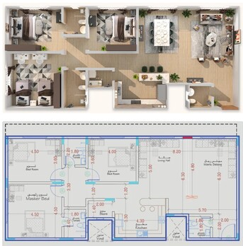 SAR 650000,  3 BR,  175 Sq. Meter,  Fantastic 3 Bedroom Ground Floor Semi-furnished Apartment For Sale (Ref: Apt-01) photo 2