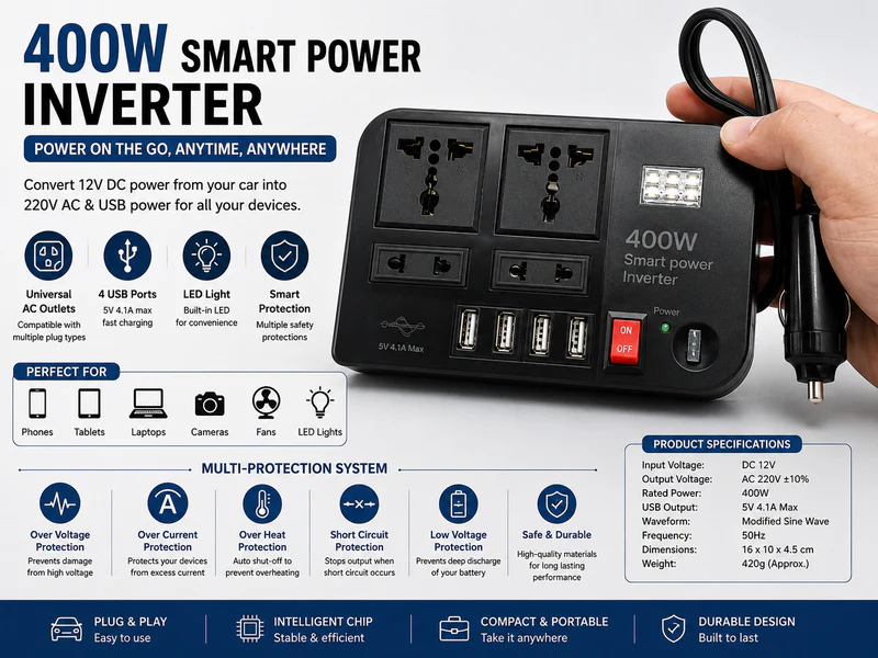 SAR 108,  Multi-Port Smart Power Inverter photo 1