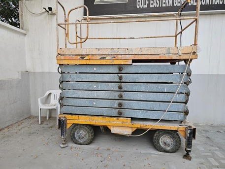 SAR 14000,  SALE; Heavy Duty Scissor Lift (Khusheim/SJY) - 380V Industrial Power photo 1