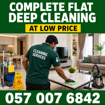 ✅✅✅ COMPLETE FLAT DEEP CLEANING AT LOW PRICE – ✅ 057 007 6842 ✅✅✅ photo 1
