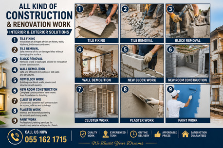 🩷Professional Construction Remodeling And Renovation Services💚0551621715 photo 1