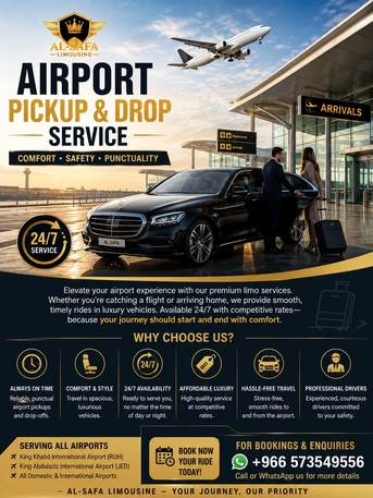 AIRPORT PICKUP AND DROP OFF SERVICE 24/7
