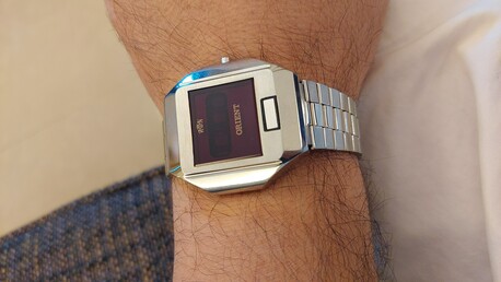 SAR 1750,  Orient LCD Watch Touchtron NEW Vintage Of More Than 40 Years Old For Men Original Japan photo 1
