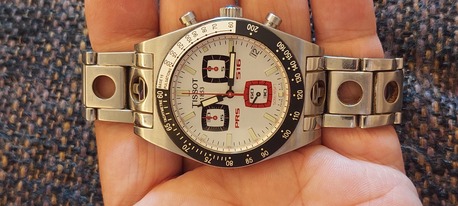 SAR 1180,  Tissot Chronograph Watch Big Dial 42mm For Men Original Swiss Made 1180 Riyals photo 1