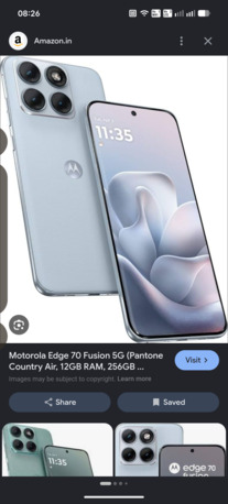 SAR 1200,  Motorola Edge 70 Fusion 12gb 256