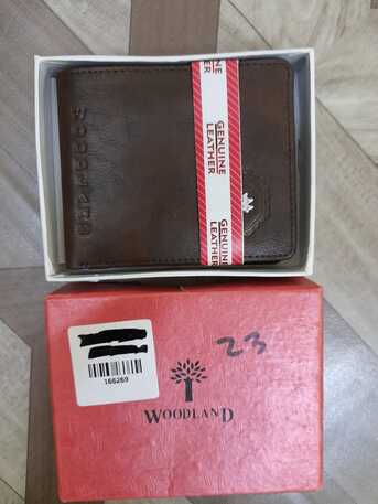 SAR 25,  Stylish 'Woodland' Leather Wallet (Brown) For Men For Sale.... photo 1