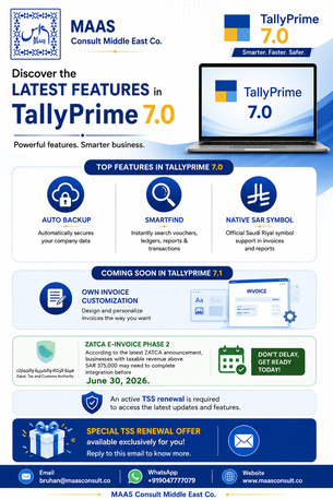 SAR 500,  TallyPrime Sales & Renewal photo 1