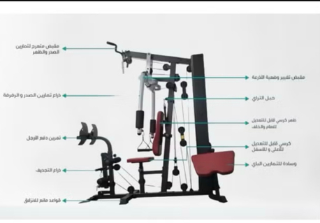 SAR 2200,  NEW MUSCLE HOME GYM 5 YEARS WARRANTY 0537981203 photo 2