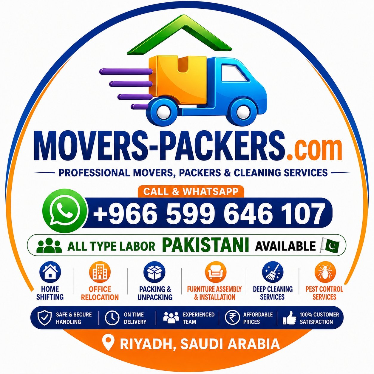 Riyadh,Movers,Packers,House,Office Shifting Servies Best Pest Control Spray 0599 6461 07🟢