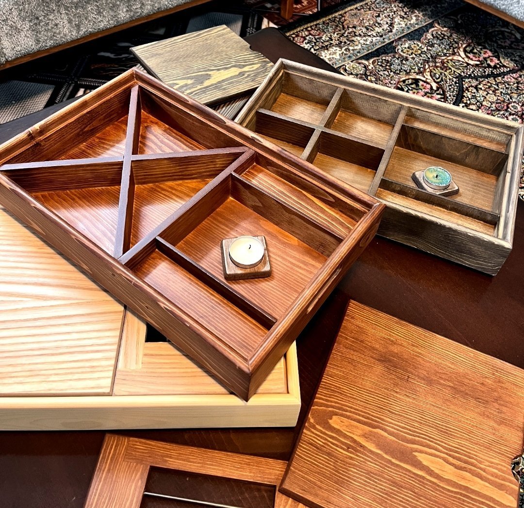 Handmade Iranian Wooden Tibak – Premium Tea & Home Décor photo 2