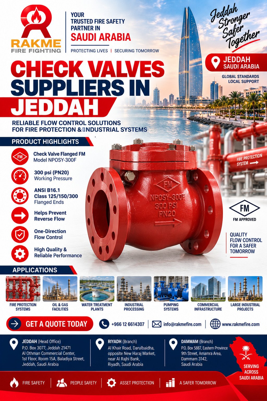 Check Valves Suppliers in Jeddah