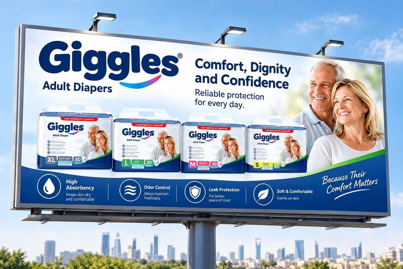 GIGGLES ADULT DIAPERS & PANTS Comfortable & Reliable Incontinence Care photo 1