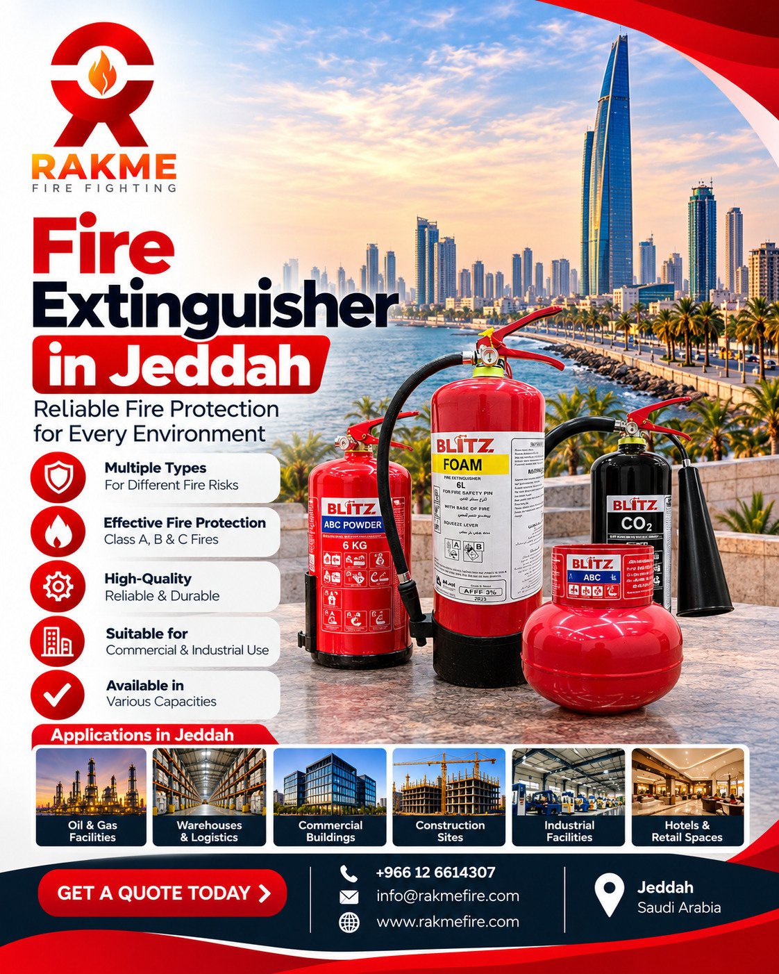 Fire Extinguisher in Jeddah: Reliable Fire Protection Solutions photo 1