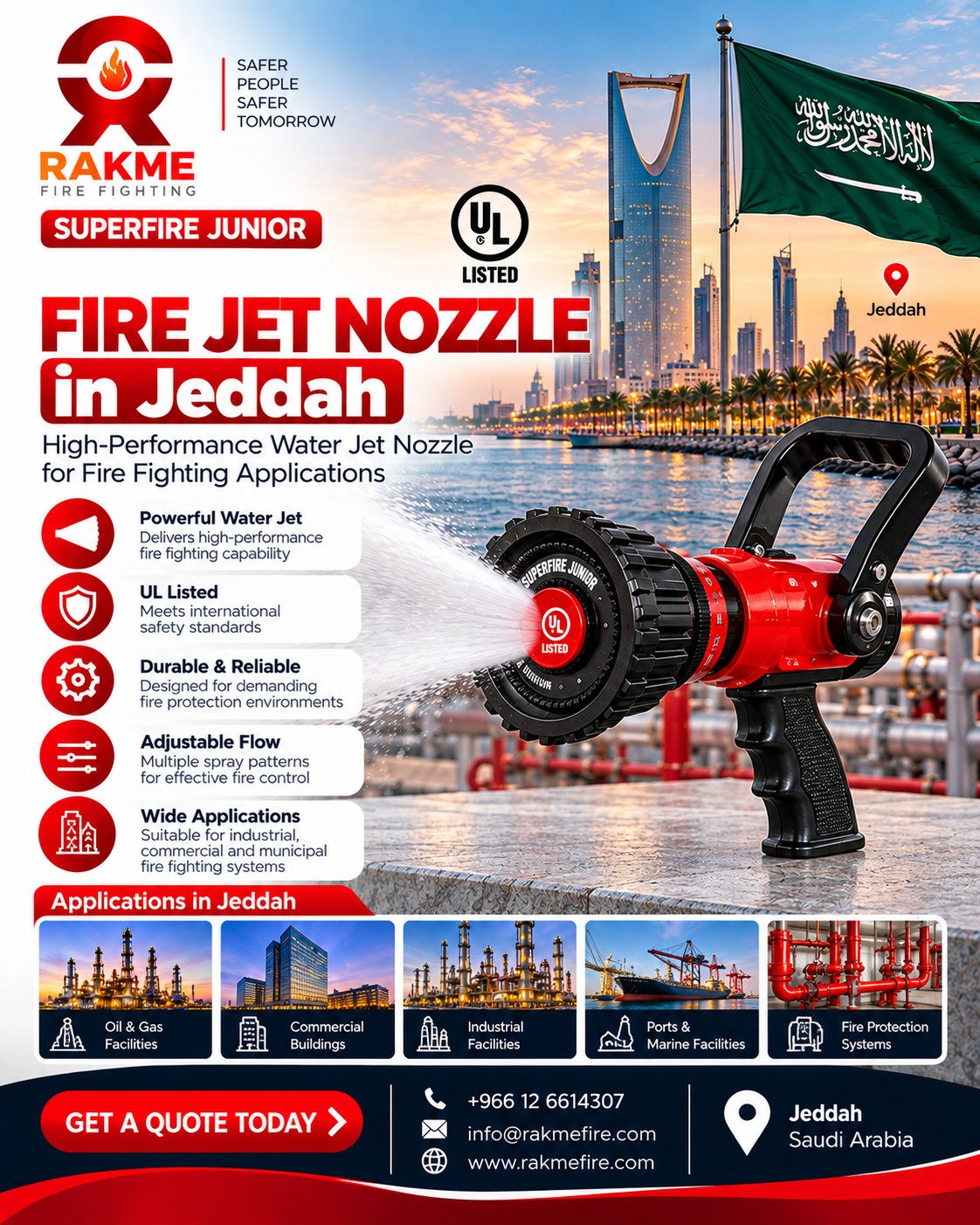 Fire Jet Nozzle in Jeddah: Reliable Fire Fighting Nozzle photo 1