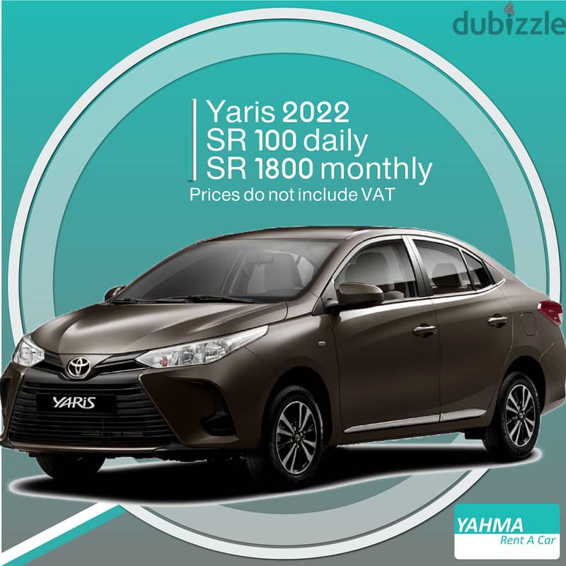 Toyota Yaris 2022 for rent in Qatif - Free delivery for monthly rental photo 1