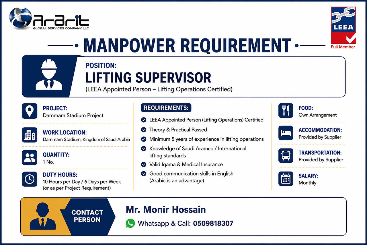 Lifting Supervisor (LEEA AP Certified) photo 1