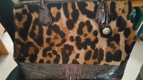 SAR 700,  Brahmin Crocodile Leopard Bag photo 1