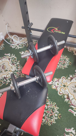 Gym Bench With Plates And Rod photo 2