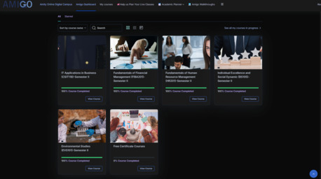 Amity Online Module Completion Service photo 1