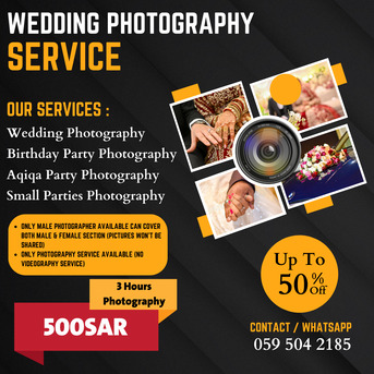 Wedding Photography Service Only Male Photographer photo 1