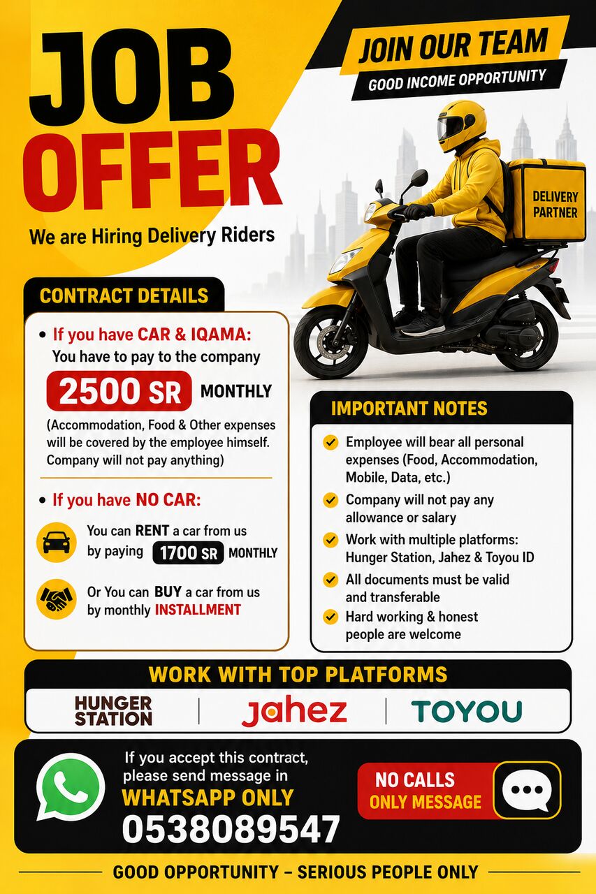 DELIVERY RIDER JOB OPPORTUNITY photo 1