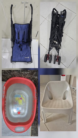 SAR 120,  Foldable Baby Stroller, Baby Chair, Baby Bath Tub. photo 1