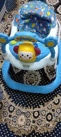 SAR 150,  I'm Selling A Double Baby Stroller And A Baby Walker, Both In Good Condition, For Only 150 photo 1