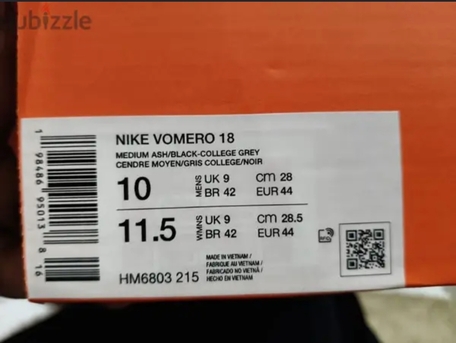 SAR 1008,  New Nike Vomero 18 Mens Shoes Grey UK-9 photo 2