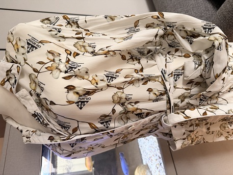 SAR 700,  Off-White Floral Logo Dress – US 12 photo 3