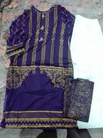 SAR 199,  Ladies Embroidery Suite Stitched & Unstitched For Sale In Riyadh Only199SR photo 3