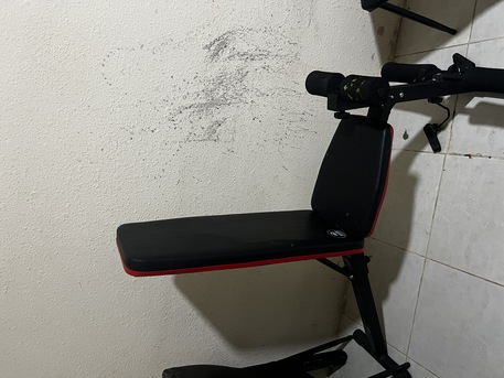 SAR 600,  Gym Equipments - Bench Press And Treadmill photo 1