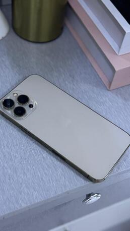 SAR 2200,  IPHONE 13 PRO MAX 512 GB GOLDEN 100% OR photo 3