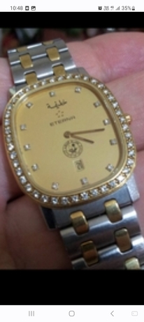 SAR 6500,  Eterna Watch Solid Gold And Steel  Original Diamond Bezel For Men Or Ladies photo 1