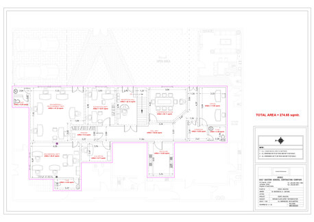 274 Sq. Meter,  OFFICE FOR RENT YEARLY