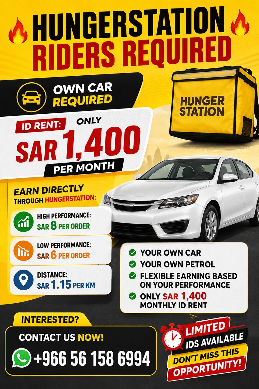 Hungersation Freelancer With Own Car Earn Up To 6000