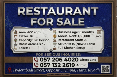 Restaurant For Sale Premium Sweets & Restaurant photo 1